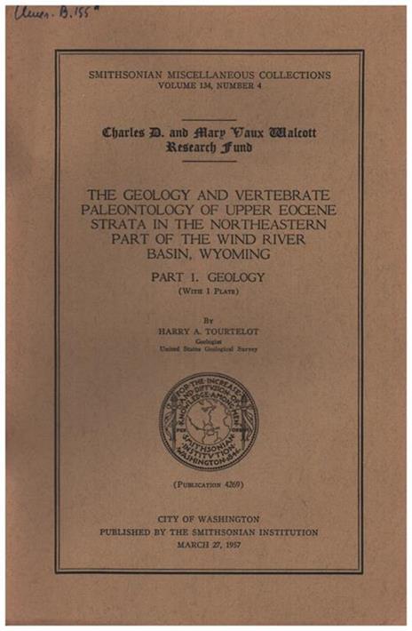 The geology and vertebrate paleontology of upper eocene strata in the northeastern part of the wind river basin, Wyoming - 2