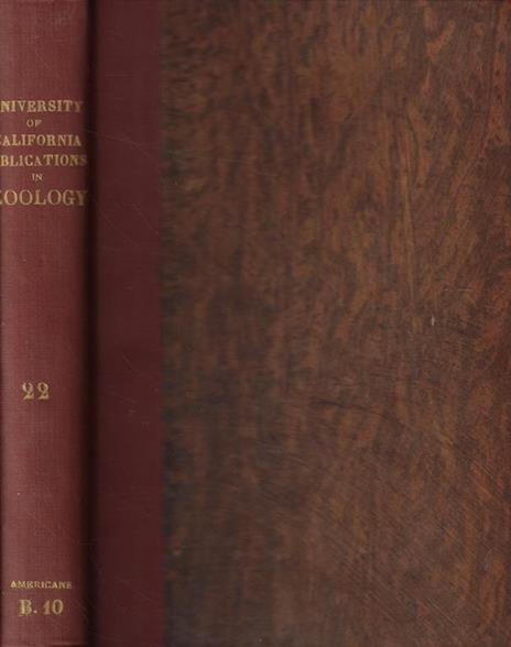 University of California Publications in Zoology Vol. XXII 1921-1923 - 2