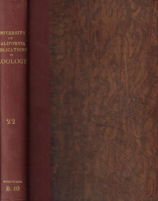 University of California Publications in Zoology Vol. XXII 1921-1923 - 2