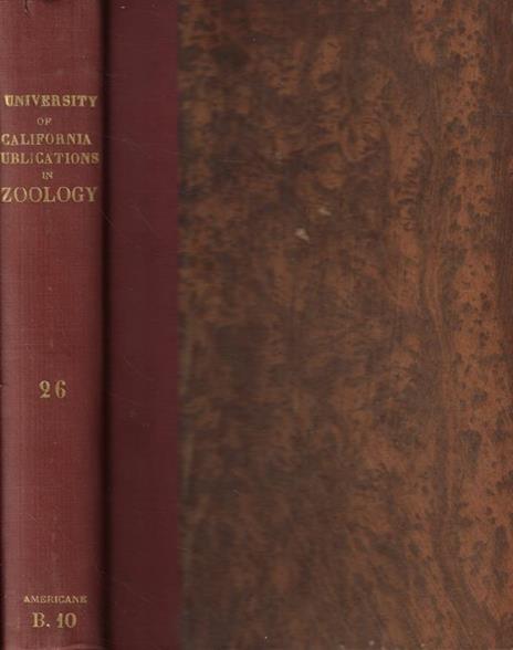 University of California Publications in Zoology Vol. XXVI 1923-1925 - 2