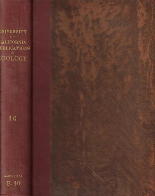 University of California Publications in Zoology Vol. XVI 1915-1917 - copertina