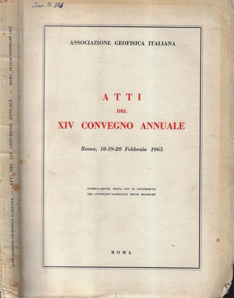 Atti del XIV convegno annuale - 2