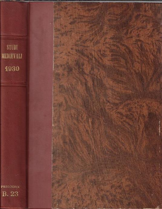 Studi medievali Vol. 3 1930 - 2