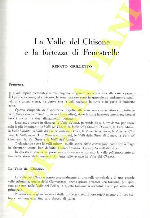 La Valle del Chisone e la fortezza di Fenestrelle - Renato Grilletto - copertina