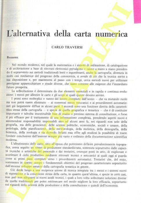 L' alternativa della carta numerica - Carlo Traverso - copertina