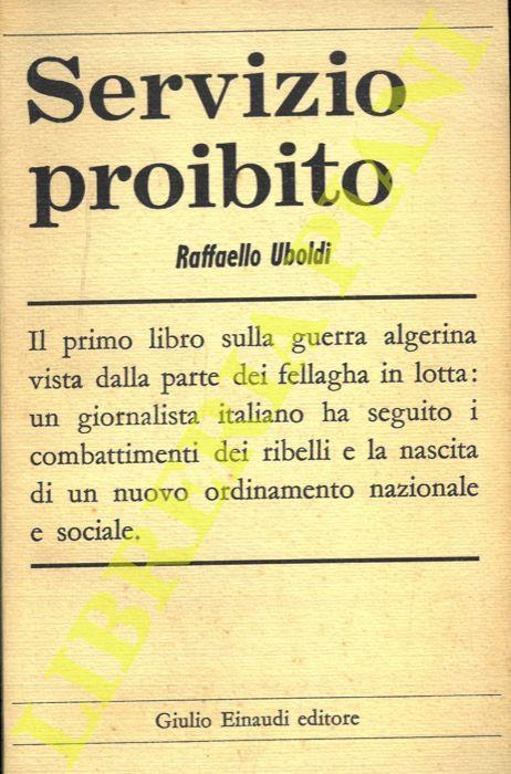 Servizio proibito - Raffaello Uboldi - copertina