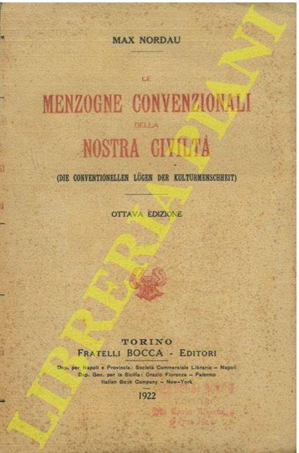 Le menzogne convenzionali della nostra civiltà - copertina