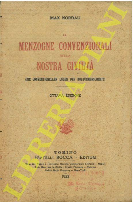 Le menzogne convenzionali della nostra civiltà - copertina