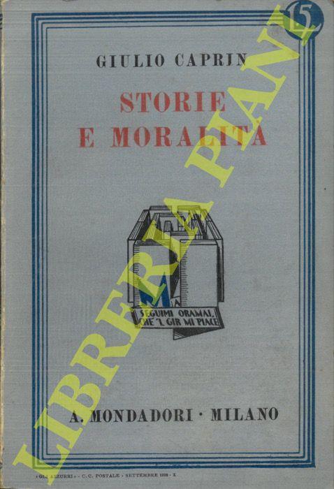 Storie e moralità. Novelle - Giulio Caprin - copertina