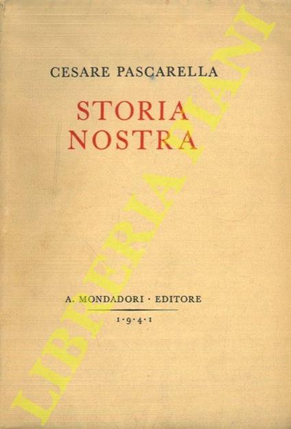 Storia nostra - Cesare Pascarella - copertina