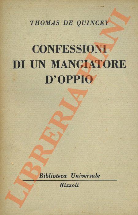 Confessioni di un mangiatore d'oppio - Thomas De Quincey - copertina