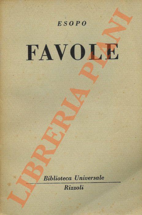 Favole - Esopo - copertina