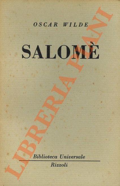 Salomè. Dramma in un atto - Oscar Wilde - copertina