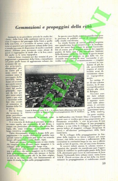 Gemmazioni e propaggini della città - Umberto Toschi - copertina