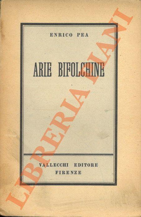 Arie bifolchine - Enrico Pea - copertina