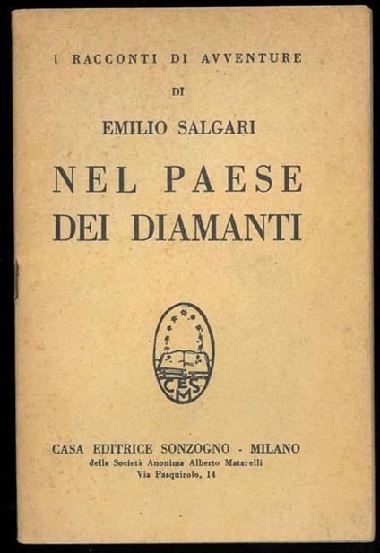 Nel Paese dei Diamanti - Emilio Salgari - copertina