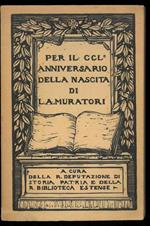 Per il 250° Anniversario della nascita di L. A. Muratori