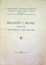 Cassa mutua infortuni agricoli: Vercelli: Relazioni e bilancio: esercizio 1926: ramo legge 1917 - ramo legge 1904