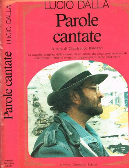 Parole cantate - Lucio Dalla - copertina