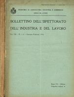 Bollettino dell'ispettorato dell'industria e del lavoro. Vol.VII, 1916