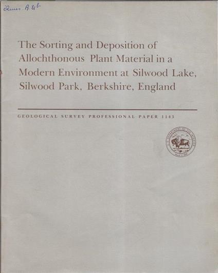 The sorting and deposotion of Allochthonous plant material in a modern environment at silwood lake, silwood park, Berkshire, England - copertina