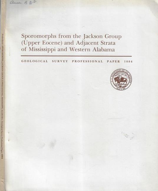 Sporomorphs from the Jackson group (Upper Eocene) and Adjacent Strata of Mississippi and Western Alabama - copertina