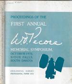 Proceedings of the first annual William T. pecora memorial symposium, october 1975, sioux falls, south Dakota