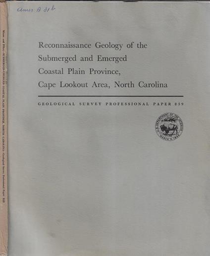 Reconnaissance geology of the submerged and emerged coastal plain province, Cape Lookout Area, North Carolina - copertina