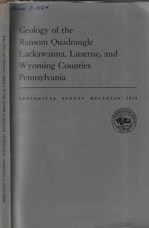 Geology of the Ransom quadrangle Lackawanna, Luzerne, and Wyoming Counties Pennsylvania - copertina