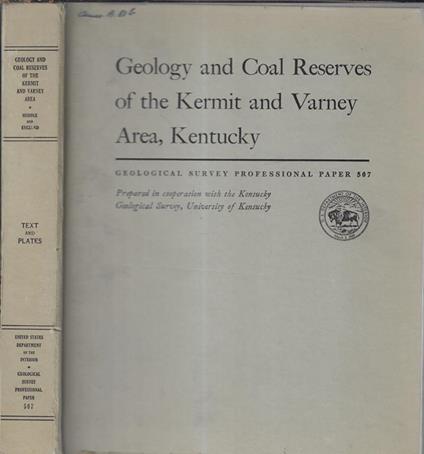 Geology and Coal Reserves of the Kermit and Varney Area, kentucky - copertina