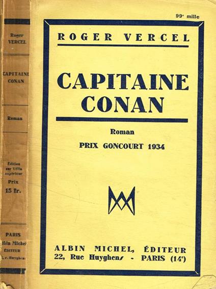 Capitaine Conan - Roger Vercel - copertina