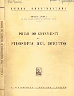 Primi orientamenti di filosofia del diritto