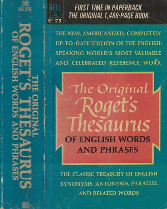 The Original Roget’s Thesaurus of English words and phrases - copertina