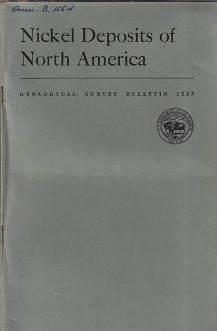 Nickel deposits of North America - copertina