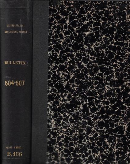 United States Geological Survey Bulletin 504, 505, 506, 507 - copertina