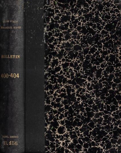 United States Geological Survey Bulletin 400, 401, 402, 403, 404 - copertina