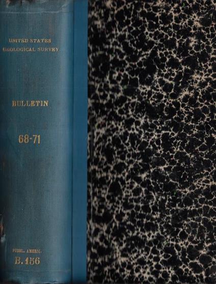 Bulletin of the United States Geological Survey N. 68, 69, 70, 71 - copertina