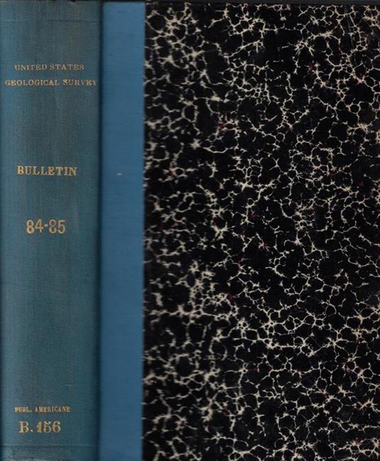 Bulletin of the United States Geological Survey N. 84, 85 - copertina