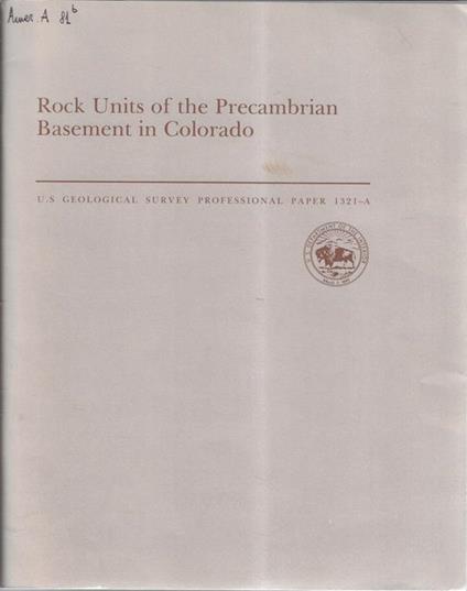 Rock units of the precambrian basement in Colorado - copertina