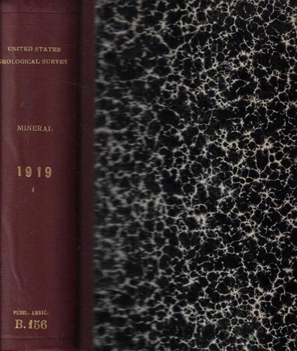 Mineral Resources of the United States 1919 Part I- Metals - copertina