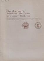 Clay Mineralogy of Pleistocene Lake Tecopa, Inyo Country, California