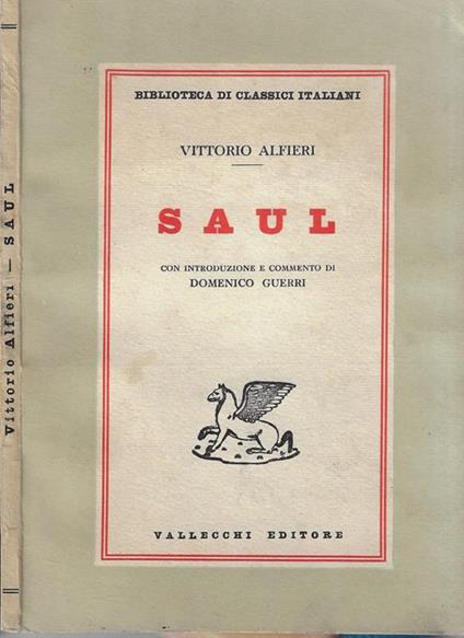 Saul - Vittorio Alfieri - copertina