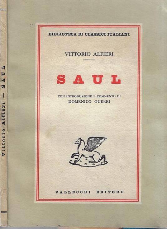 Saul - Vittorio Alfieri - copertina