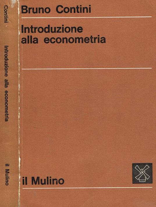 Introduzione alla econometria - Bruno Contini - copertina