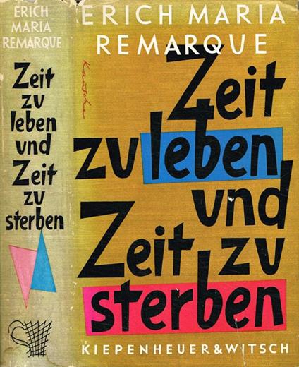 Zeit zu leben und Zeit zu sterben - Erich Maria Remarque - copertina