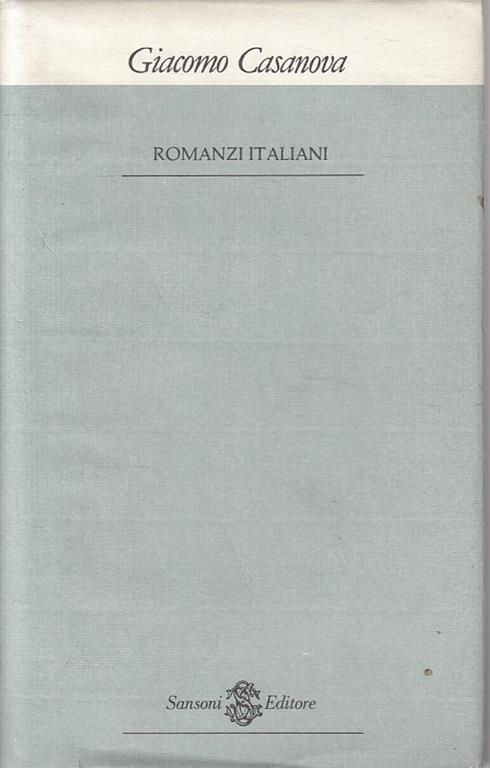 Romanzi Italiani - Giorgio Baffo - copertina