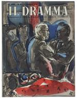 Il DRAMMA N. 55, febbraio 1948. Copertina originale di Mario Vellani Marchi