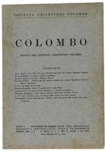 COLOMBO - Rivista dell'Istituto Cristoforo Colombo. Anno V - Novembre-Dicembre 1930