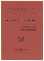 ANNALI DI STATISTICA, Serie VI, volume III