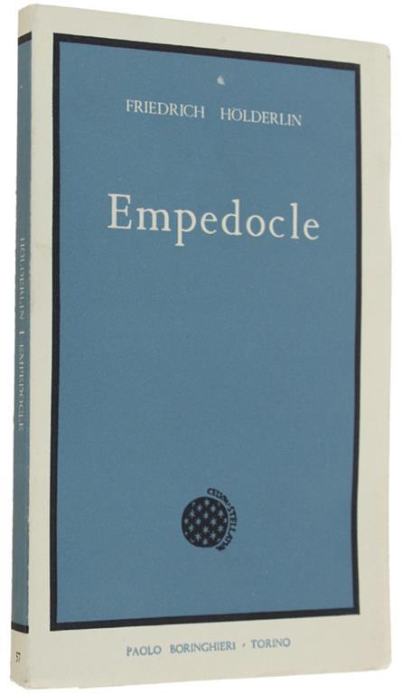 EMPEDOCLE - Friedrich Hölderlin - copertina